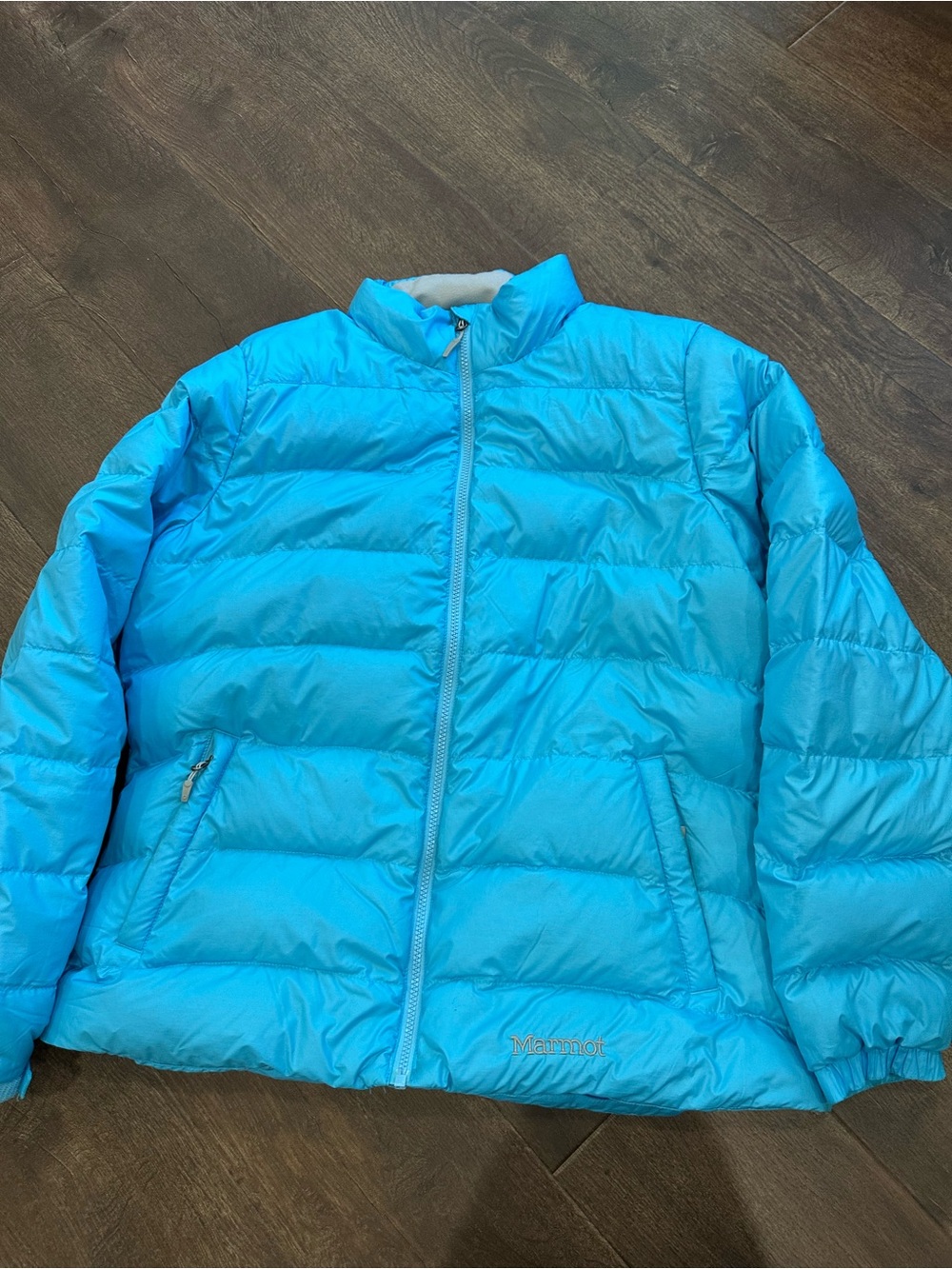 Marmot Women's Blue 660 Fill Down Puffer Jacket